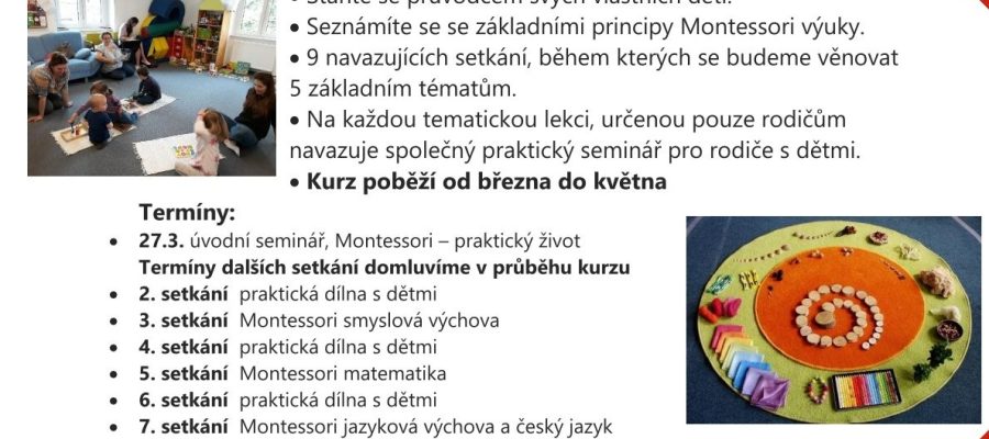 MC Montessori vzdělávání doma kurz